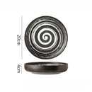 Axyaa Ceramic Tableware Collection: Kiln Changes Salad Dessert Plates Pasta Soup Molecular Dish