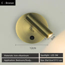 Axyaa Adjustable LED Wall Reading Lamp with Switch - Modern Decorative Spotlight