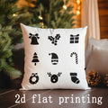 Christmas-Themed Pillow Covers by Axyaa - Perfect for Sofa, Bedroom, Car