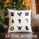 Christmas-Themed Pillow Covers by Axyaa - Perfect for Sofa, Bedroom, Car