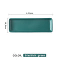 Axyaa Colorful Ceramic Rectangular Snack Plate & Storage Tray.