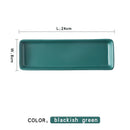 Axyaa Colorful Ceramic Rectangular Snack Plate & Storage Tray.