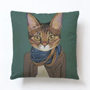 Axyaa Cartoon Animal Linen Pillowcase for Home Sofa Decor