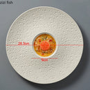 Axya Ceramics Dinner Plate Round Specialty Tableware Steak Soup Pasta Dish