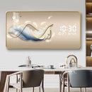 Axyaa Light Luxury Wall Clock Decorative Painting for Living Room and Dining Room