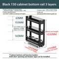 Axyaa 2-Layer Seasoning Storage Pull Out Organizer Rack for Kitchen Cabinet Drawers