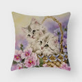 Axyaa Cute Animal Print Cushion Cover 45x45cm for Home Sofa Décor