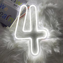 Axyaa Neon Numbers 0-9 Light Sign: Personalized Wall Art for Home Decor, Celebrations