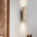 Axyaa Yellow Cave Stone Wall Lights: Retro Style for Ambience