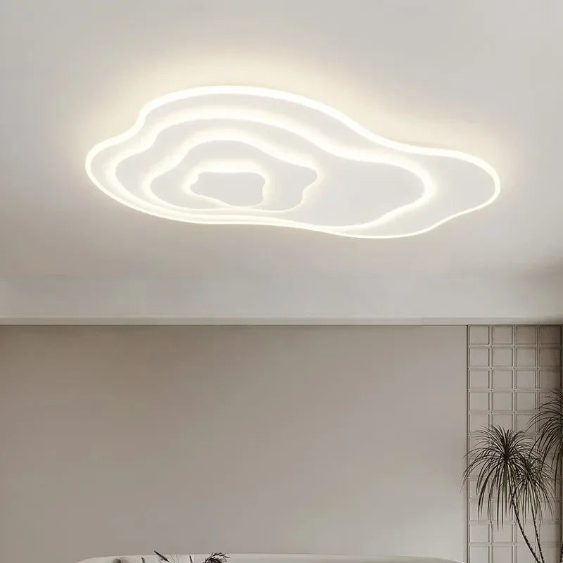 Axyaa Cloud LED Chandelier: Modern Iron Art Ceiling Lamp for Home Decor