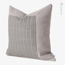 Axyaa Light Grey Splice Pillow Cushion for Home & Hospitality