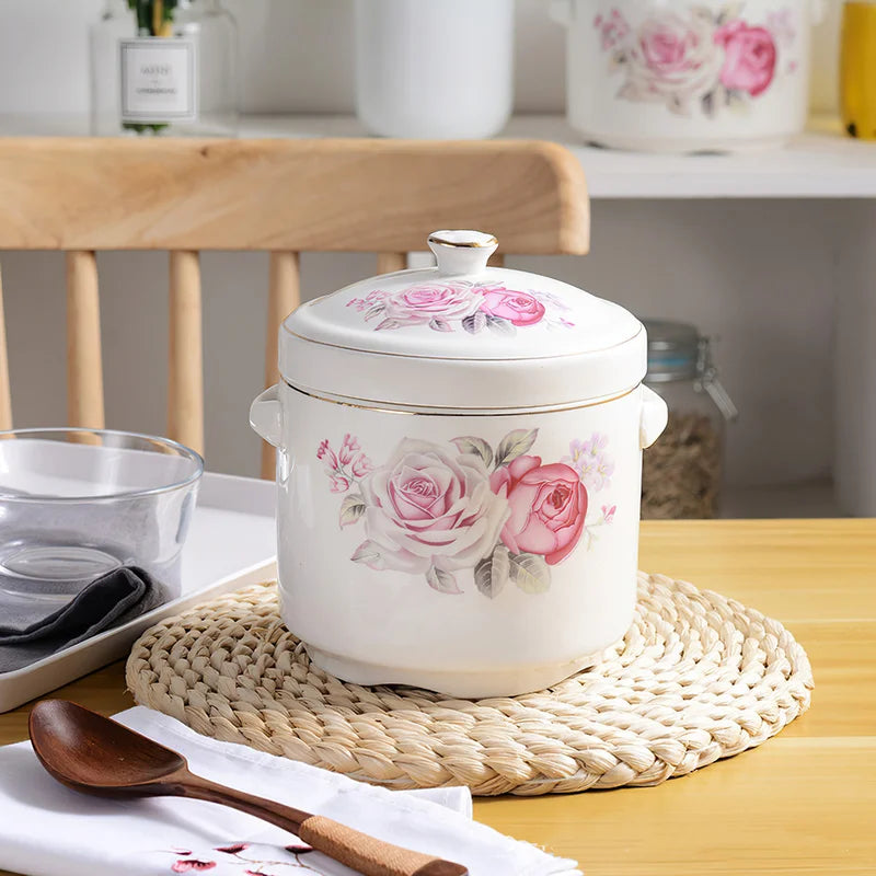 Axya Ceramic Stew Pot with Lid for Stews and Soups