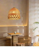 Axyaa Woven Rattan Chandelier Pendant Light for Home Decor
