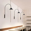 Axyaa Fishing Glass Wall Lamp - Modern Minimalist Long Pole Wall Sconce