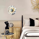 Axyaa Marble LED Wall Lamp Silver Sconce Restaurant Bedroom Indoor Lighting