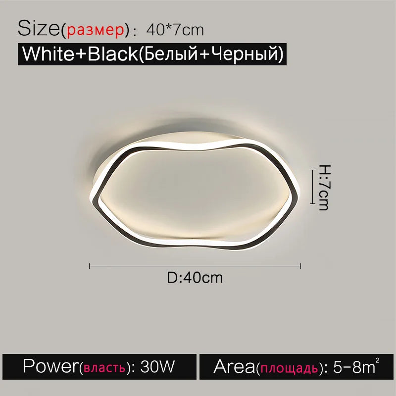 Axyaa Bedroom Ceiling Lamps - Modern LED Master Bedroom Lighting