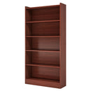 Axyaa 5-Layer White Modern Bookcase Storage Organizer Shelf