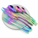 Axyaa Rainbow Stainless Steel Dinnerware Set
