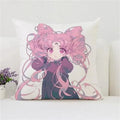 Axyaa Anime Peach Pillow Cover for Sofa Car Decoration, Polyester Cushion Case
