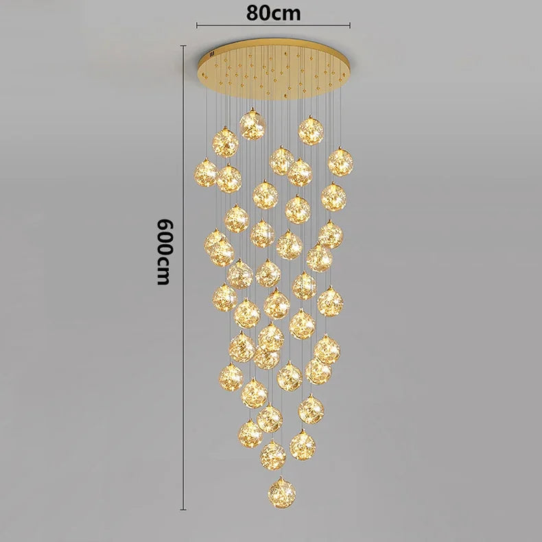 Axyaa Nordic Stair Chandelier Living Dining Room Pendant Ceiling Light Indoor Lighting