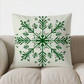 Axyaa Christmas Tree & Snowflake Pattern Pillow Cover - Sofa Bedroom Car Decor