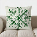 Axyaa Christmas Tree & Snowflake Pattern Pillow Cover - Sofa Bedroom Car Decor