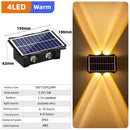Axyaa Solar Wall Lamp: Up/Down Light for Porch Garden, Balcony, Street