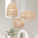 Axyaa Hand-woven Rattan Pendant Light - New Chinese Style Living Room Dining Luminaire
