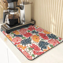 Axyaa Diatomite Kitchen Mat with Fujiyama Print