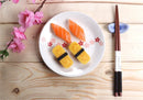 Axya Ceramic Hand-Painted Dim Sum Plate, Round Breakfast Dish for Dessert & Mousse