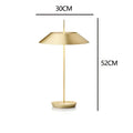 Axyaa Italian Black Gold Desk Bedroom Lamp Luxury Night Light