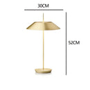 Axyaa Italian Black Gold Desk Bedroom Lamp Luxury Night Light