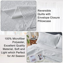 Axyaa Alaska King Bedspread, 132x120, Soft Microfiber, Lightweight, 3 Piece Oversized King