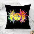 Axyaa Mandala Sun Moon Pillowcase: Bohemian Sofa Cushion Cover