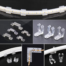 Axyaa Neon Strip Light Mounting Clips Set for Silicone Tube - Pack of 50