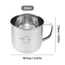 Axyaa Kids Stainless Steel Cup 300ML - Durable, Anti-Scald Mini Drinking Mug