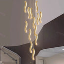 Axyaa Crystal Chandelier: Luxury Living Room & Dining Room Pendant Lamp