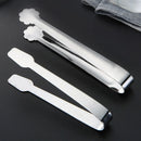 Axyaa Stainless Steel Food Tongs - Kitchen Cooking Utensil Twrer Clamp Silver Tweezer