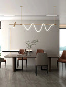 Axyaa Nordic Modern Chandelier Minimalist Dining Room Lighting Fixtures