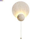 Axyaa Yellow Stone Interior LED Wall Lamps Pull Chain Switch.