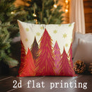 Axyaa Christmas Patterned Pillow Covers for Sofa, Bedroom, Car - Rectangular Cushion