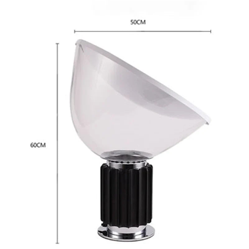Axyaa Nordic Glass LED Desk Lamp for Bedroom and Living Room