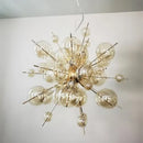 Axyaa Glass Sputnik Chandelier Pendant Light for Kitchen Island & Living Room
