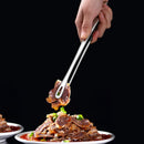 Axyaa Stainless Steel BBQ Tongs with Long Handle and Non-Slip Grip