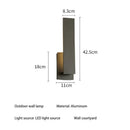 Axyaa Modern Aluminum Outdoor Wall Lamp for Porch Balcony Courtyard Decoration