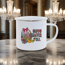 Axyaa Rainbow Enamel Dwarf Mug Set for BBQ Party, Easter & Breakfast.