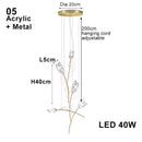 Axyaa Tulips Pendant Lights: Elegant Textured Lustre Flowers LED Dimmable Lamps