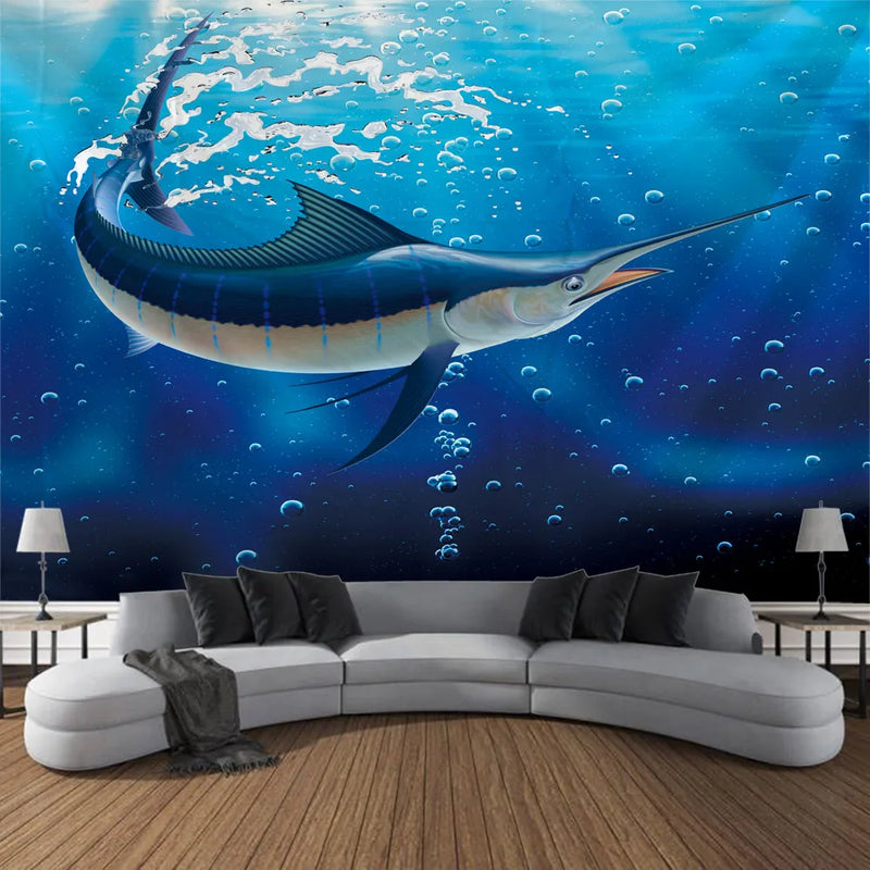 Axyaa Undersea Print Tapestry for Psychedelic Room Decoration & Ocean Wall Hanging