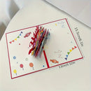 Axyaa 3D Pop-up Birthday Card for Kids, Friends, Family - Creative Hollow Paper Carving