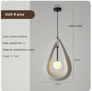 Axyaa LED Chandelier for Dining Room, Bedroom, or Living Room - Japanese Style Indoor Lighting Decor